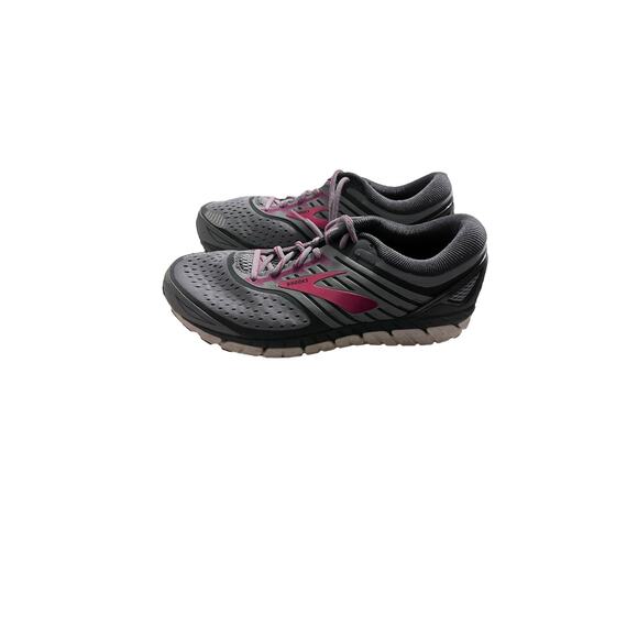 BROOKS Ariel 18 Gray Pink Women's Running Shoes Sneakers - Picture 1 of 6